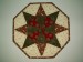 Vánoční středový ubrus - kaleidoskop, 40x40cm